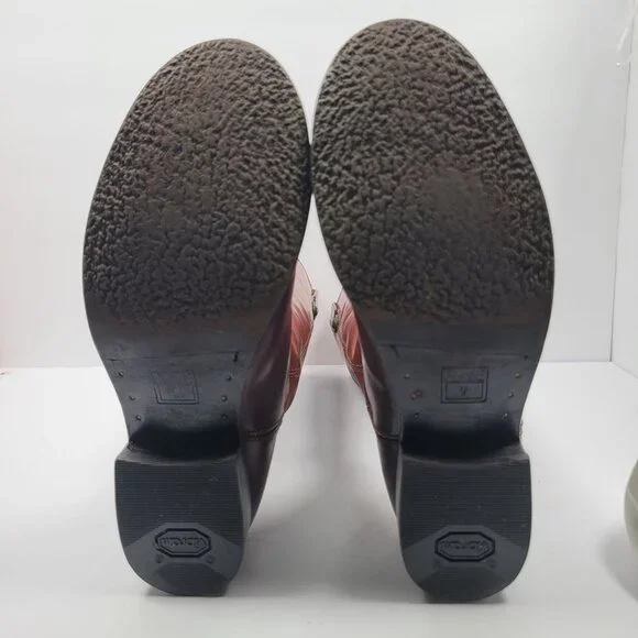 Frye Melissa Button Tall Knee Pull On Women's Brown Boots 77167 US Size 7.5B - Picture 13 of 15